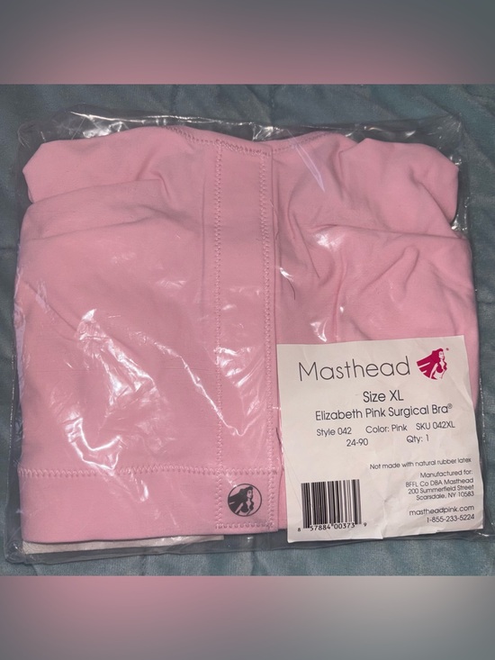 Masthead Other - The Elizabeth Pink Surgical Bra MastHead Brand New Size XL